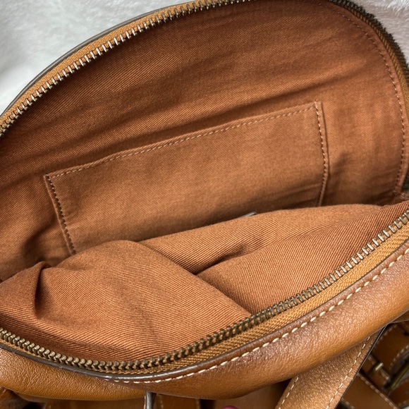FRYE Olivia Brown Italian Leather Backpack main image 5